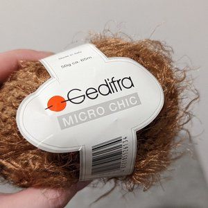YARN Nylon Soft Squishy Honey Brown Gedifra Micro Chic FULL SKEIN DISCONTINUED